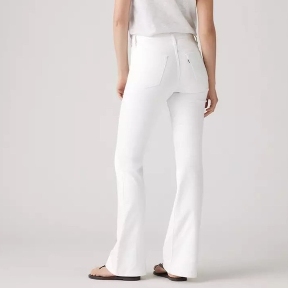 🌻NEW w.tags Levi's White 726 High Rise Flare Jeans Women's Size 30 - Picture 5 of 14